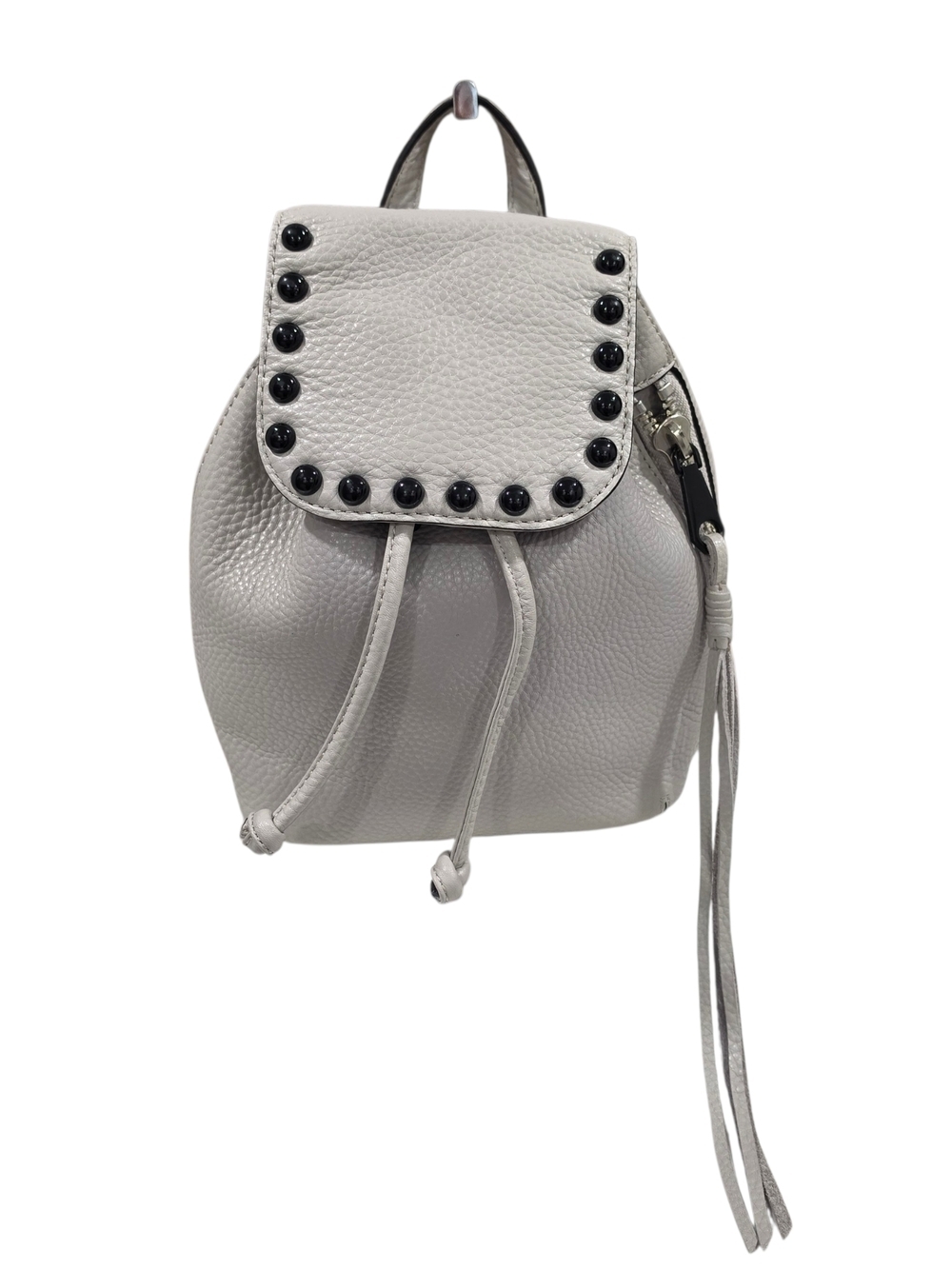REBECCA MINKOFF PEBBLE LEATHER STUDDED MINI BACKPACK